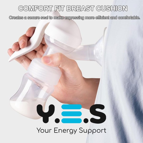 Ручний силіконовий молоковідсмоктувач портативний + пляшечка для годування і зберігання молока