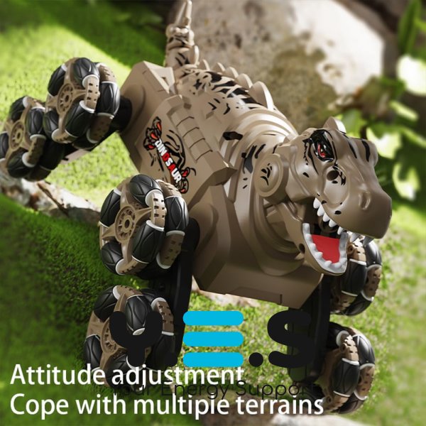 RC динозавр-трансформер: 8-колісна трюкова машинка-робот на радіокеруванні