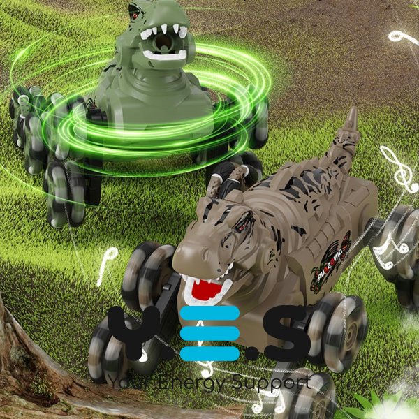 RC динозавр-трансформер: 8-колісна трюкова машинка-робот на радіокеруванні