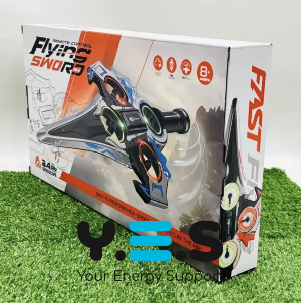 Радіокерований дрон-літак Drone KS-199 «літаючий меч» з трюками 360° та LED-підсвіткою