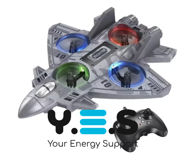 Радіокерований літачок-винищувач CZ35 з LED-підсвіткою, трюки 360° (RC)