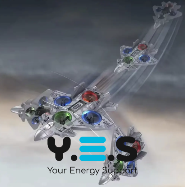 Радіокерований літачок-винищувач CZ35 з LED-підсвіткою, трюки 360° (RC)