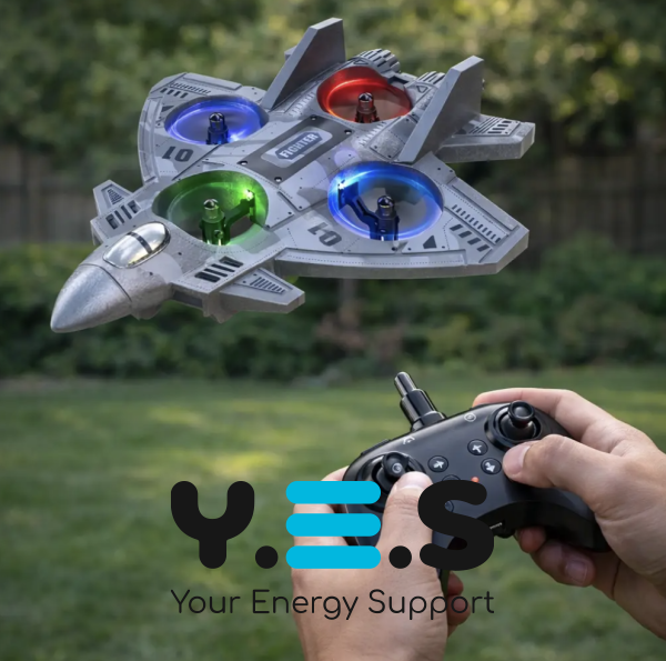 Радіокерований літачок-винищувач CZ35 з LED-підсвіткою, трюки 360° (RC)