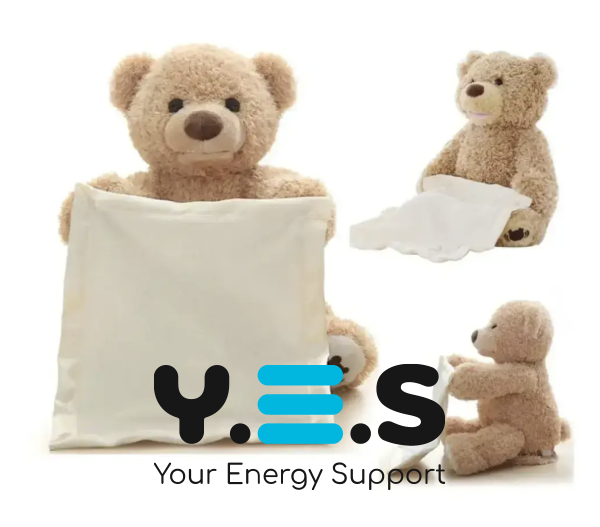 Іграшка плюшевий електричний музичний ведмедик для дітей, 33 см