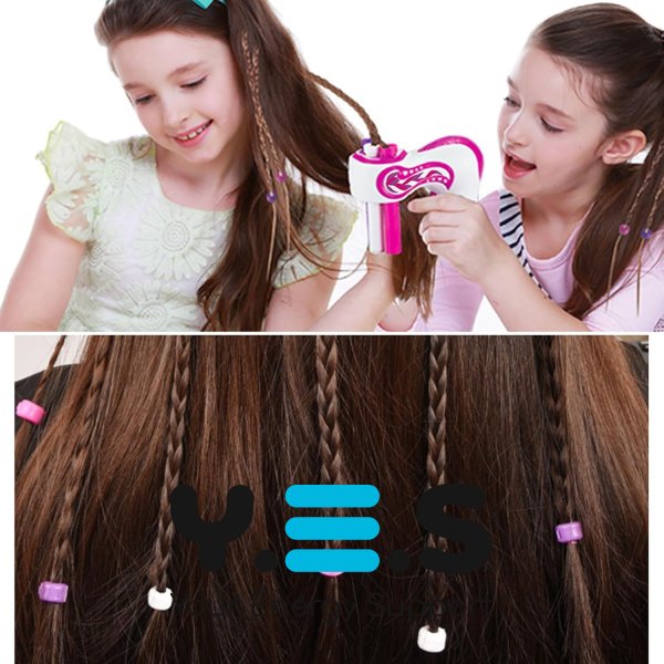 Дитячий набір для плетіння косичок 892-1 для стильних зачісок і гри в перукаря