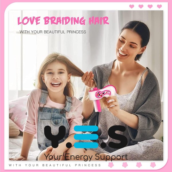 Дитячий набір для плетіння косичок 892-1 для стильних зачісок і гри в перукаря