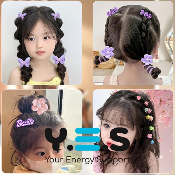 Подарунковий дитячий набір аксесуарів для волосся Kuromi: шпильки та гумки