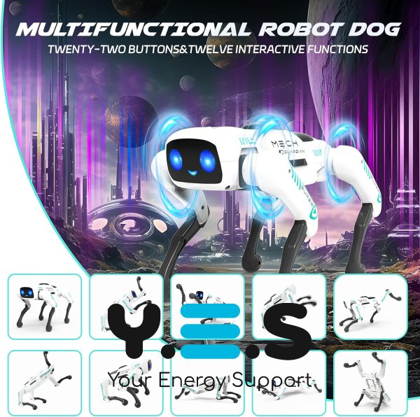 Інтерактивний робот-собака MECH GUARDIAN QF660-5 нового покоління для дітей і дорослих
