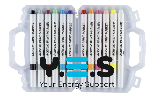 Набір акрилових маркерів Centrum MAP-01 для творчості, 12 шт.