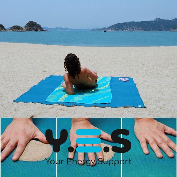 Пляжне покривало анти-пісок 200×150 см — підстилка-килимок для пляжу