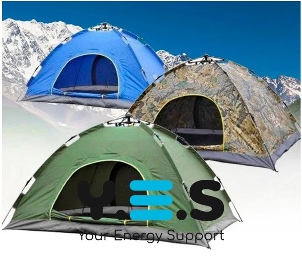 Автоматичний туристичний намет для 2 осіб 200×130 см з каркасом PR5