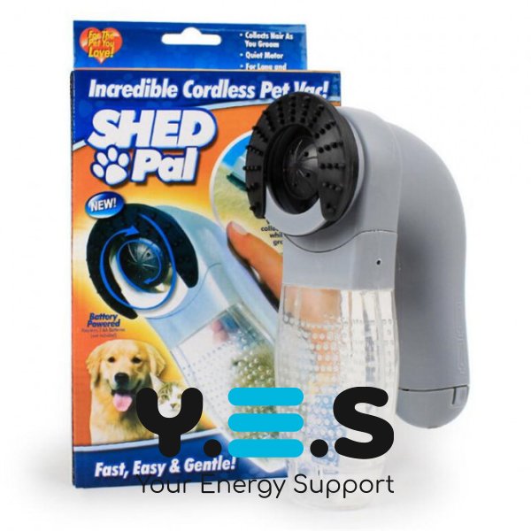 Гребінець‑пилосос для грумінгу собак і котів SHED PAL — машинка для вичісування шерсті