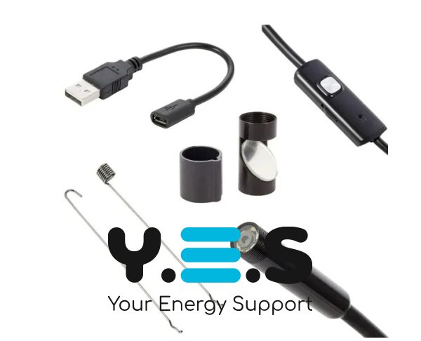 Ендоскоп-камера USB 2 м для Android та PC: гнучка для смартфона, планшета, ноутбука