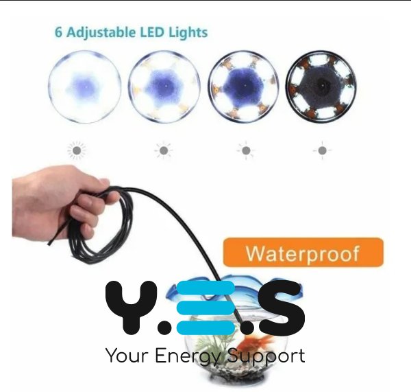 Ендоскоп-камера USB 2 м для Android та PC: гнучка для смартфона, планшета, ноутбука