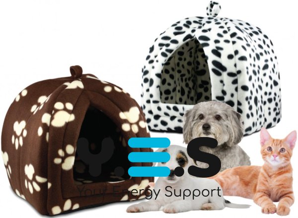 М’який будиночок Pet Hut для собак і котів, домашня будка, 40×35×35 см