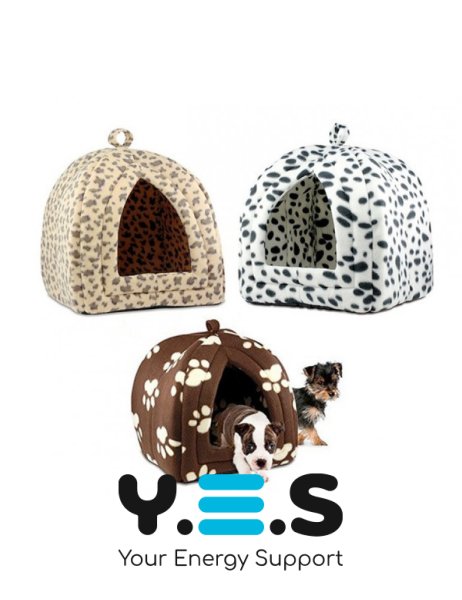 М’який будиночок Pet Hut для собак і котів, домашня будка, 40×35×35 см