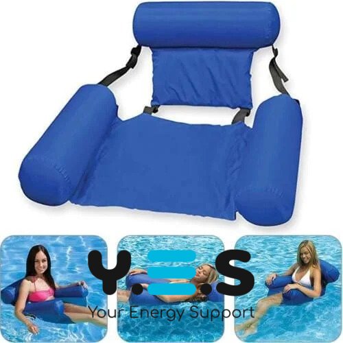 Надувний складний водний гамак-матрац: пляжне плаваюче крісло-ліжко для води