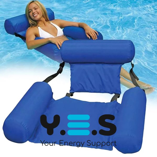 Надувний складний водний гамак-матрац: пляжне плаваюче крісло-ліжко для води