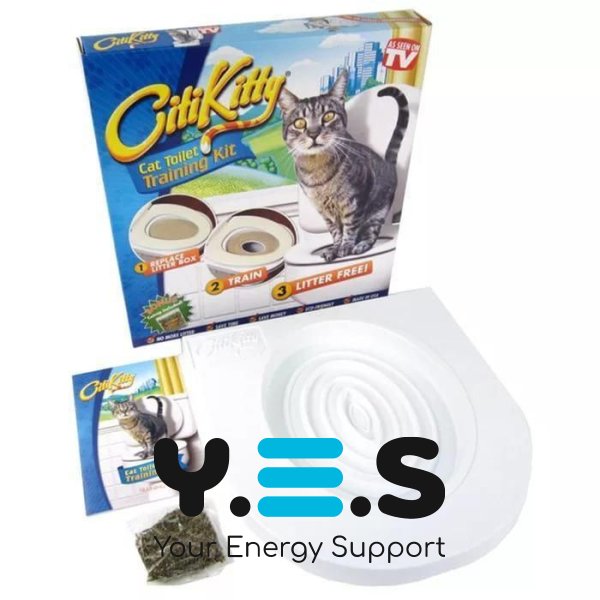 Система привчання кота до унітазу Citi Kitty — тренажер-туалет для котів Cat Toilet Training