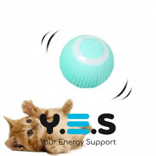 Інтерактивний м’ячик Pet Gravity для котів і собак, хаотичний рух, USB-зарядка