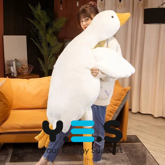 М’яка іграшка гусак-обіймашка 110 см, подушка для обіймів