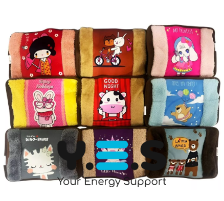 Електрична муфта-грілка для рук: затишна плюшева з малюнком