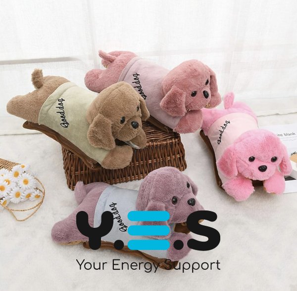 Електрична плюшева муфта-грілка для рук «Улюблений вихованець» (комфортна)