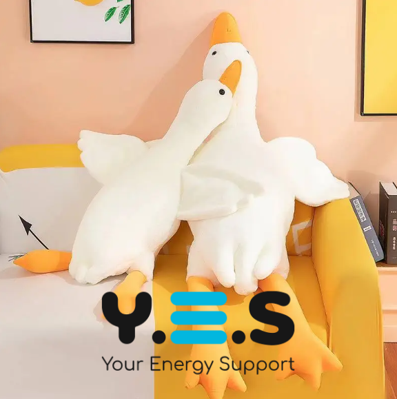 М’яка іграшка гусак-обіймашка 130 см (довга подушка для обіймів)