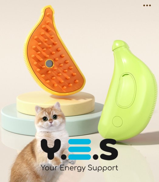 Парова щітка PET SPRAY BRUSH для собак і котів: вичісування шерсті, розпилювач, USB-зарядка