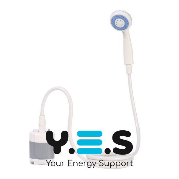 Портативний кемпінговий душ з USB-помпою та акумулятором для туризму й миття авто