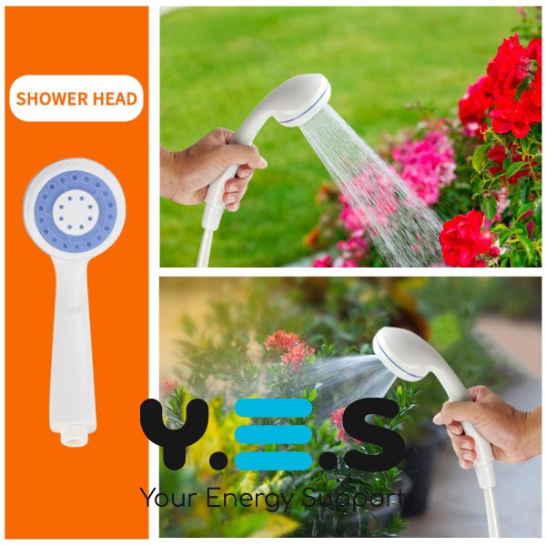 Портативний кемпінговий душ з USB-помпою та акумулятором для туризму й миття авто