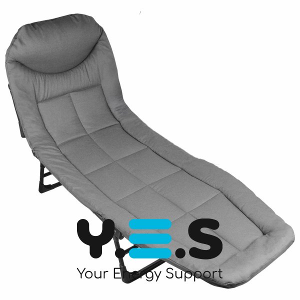 Туристичний складаний шезлонг-розкладачка з металевим каркасом 200×70×30 см, 5,4 кг для дому та дачі