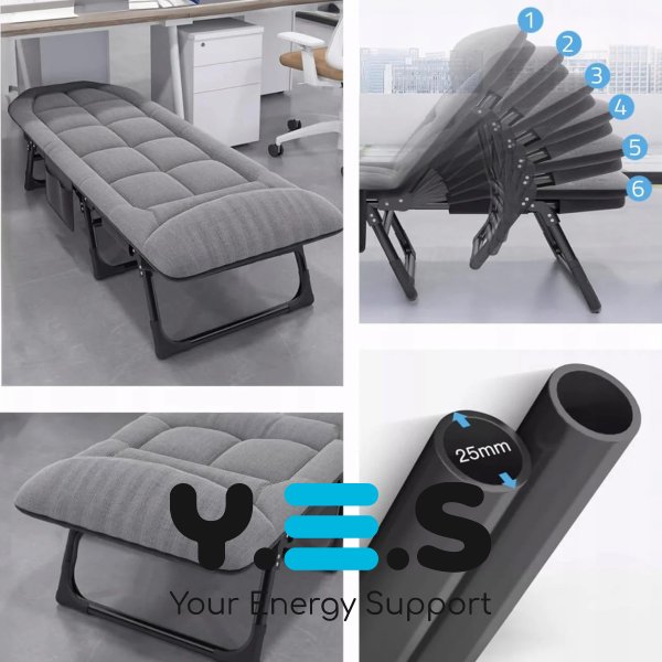 Туристичний складаний шезлонг-розкладачка з металевим каркасом 200×70×30 см, 5,4 кг для дому та дачі