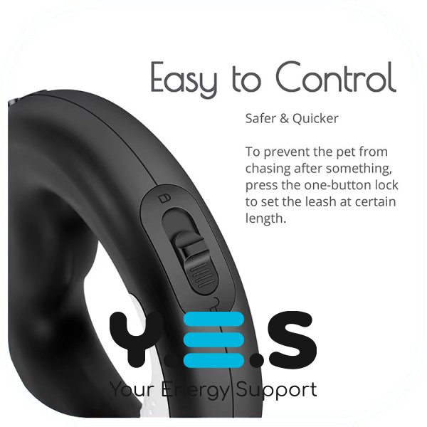 Автоматичний повідець-рулетка SKEPPY 3 м для собак з LED-підсвічуванням і кільцем