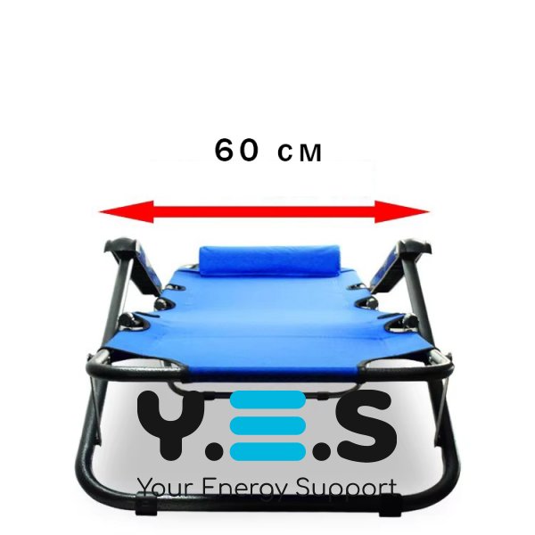 Розкладне пляжне крісло-шезлонг лежак для дачі, саду й тераси 178×60×80 см