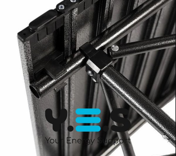 Складний портативний стіл для кемпінгу з алюмінієвою стільницею, чохол, 94×57×50 см