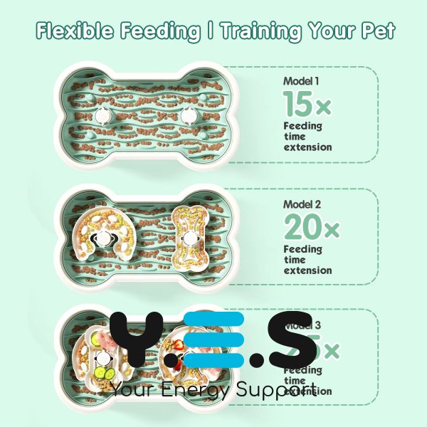 Миска-кiсточка Henry & Cary з дозатором і силіконовим килимком для повільного годування собак