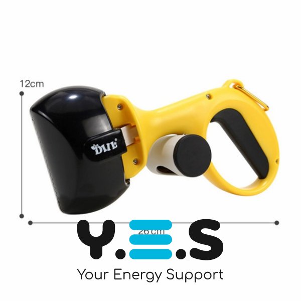 Автосовок-щипці для прибирання за собакою Pooper Scooper M 25×11×9 см з карабіном і мішками