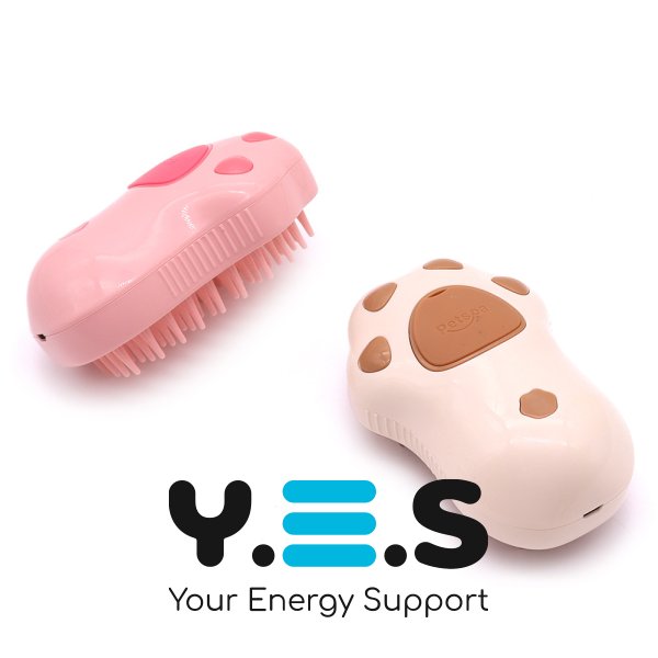 Парова щітка Cat's Paw Pet Spa для вичісування шерсті з розпилювачем, USB-зарядка