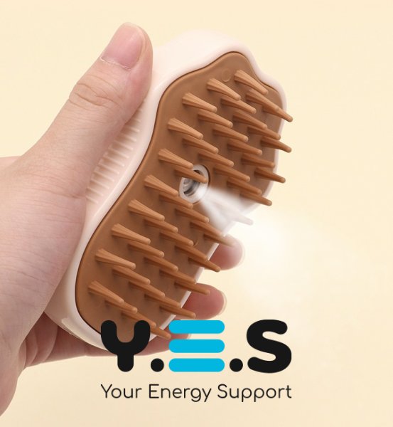 Парова щітка Cat's Paw Pet Spa для вичісування шерсті з розпилювачем, USB-зарядка