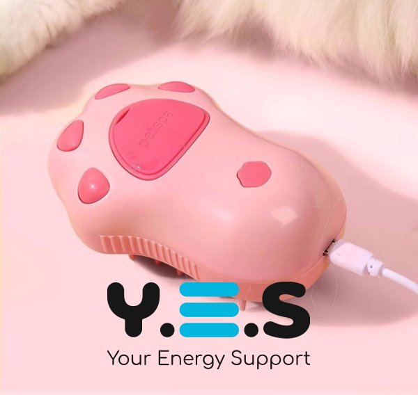 Парова щітка Cat's Paw Pet Spa для вичісування шерсті з розпилювачем, USB-зарядка