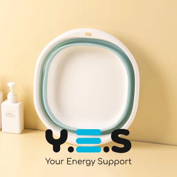 Складаний силіконовий таз 3 л — універсальний розкладний кошик-тазик з ручками