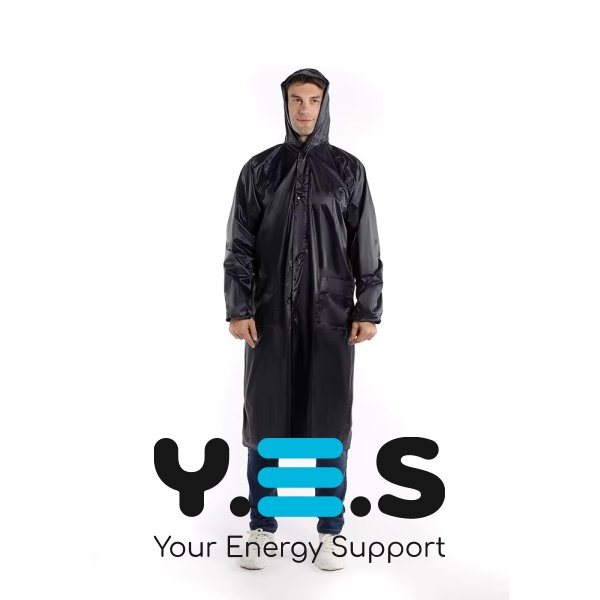 Дощовик-плащ на блискавці з капюшоном, водонепроникна туристична накидка від дощу