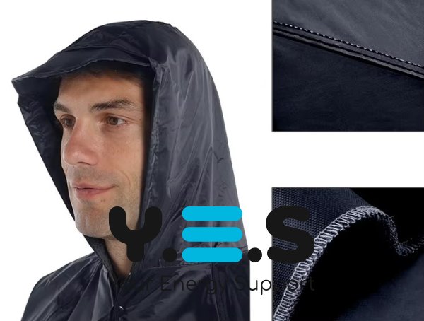 Дощовик-плащ на блискавці з капюшоном, водонепроникна туристична накидка від дощу