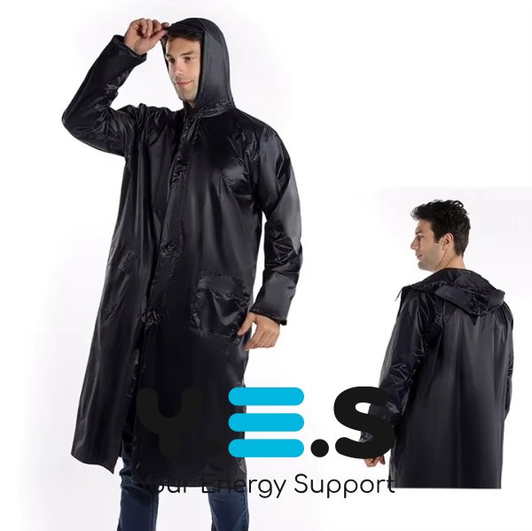 Дощовик-плащ на блискавці з капюшоном, водонепроникна туристична накидка від дощу