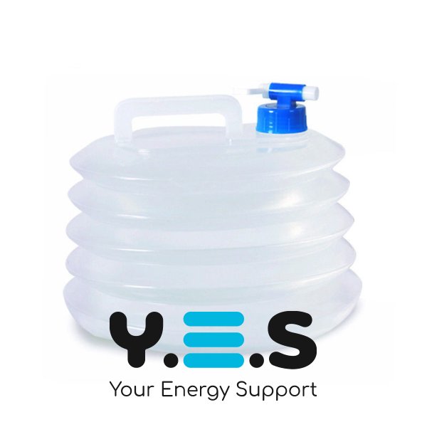 Складана туристична каністра-сулія для води з краном, 15 л (похідна ємність для рідин)