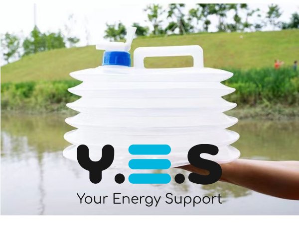 Складана туристична каністра-сулія для води з краном, 15 л (похідна ємність для рідин)