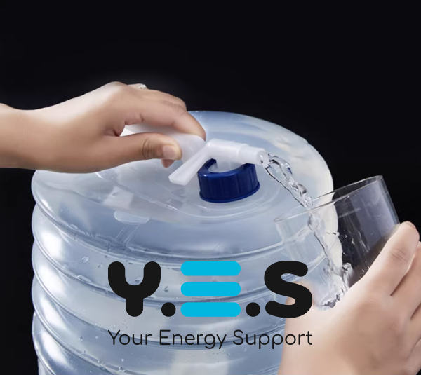 Складана туристична каністра-сулія для води з краном, 15 л (похідна ємність для рідин)