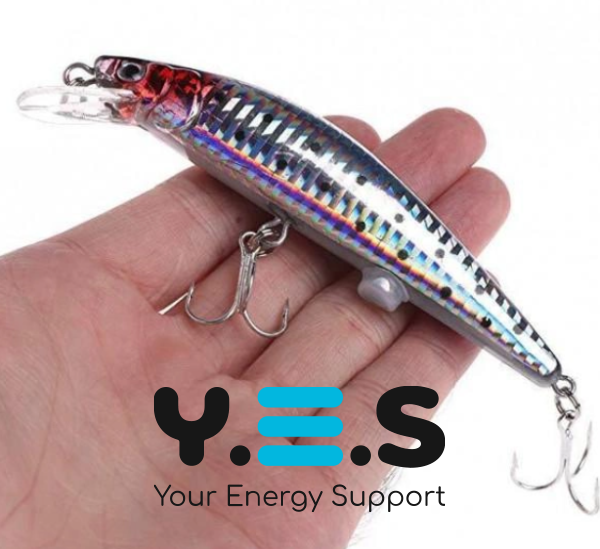 Електронний воблер Twitching Lure з акумулятором: світна хижа приманка, USB-зарядка