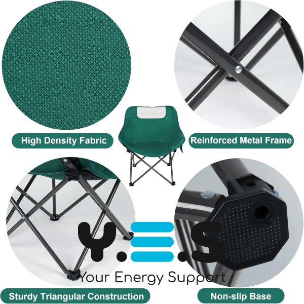 Туристичне складане крісло «Павук» міцне, укріплений каркас, підлокітники, чохол